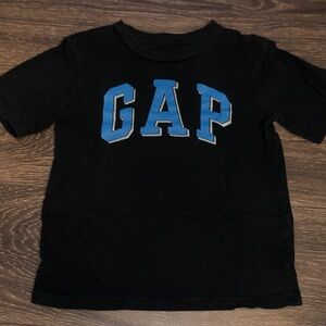 GAP Kids Black Tee with Blue Lettering